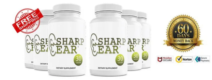 SharpEar final sale page product image with hearing support offer